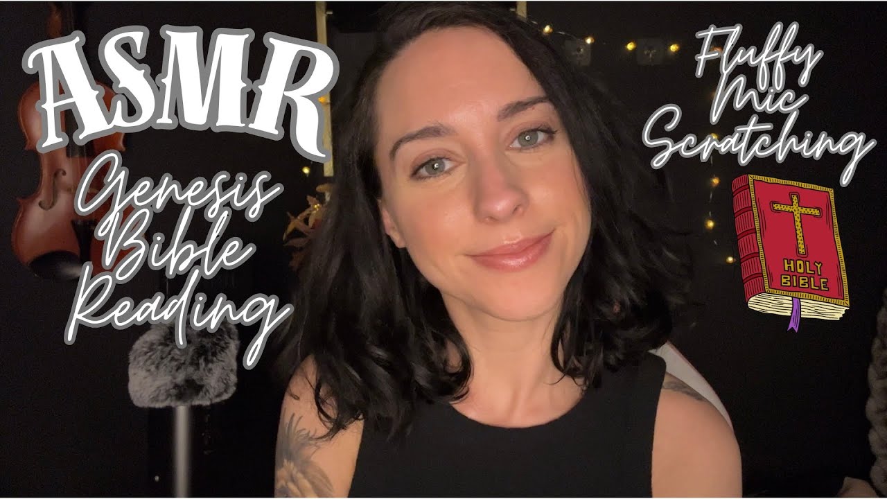 Christian ASMR-Cozy Bible Reading of Creation-Genesis✨ (fluffy mic scratching)