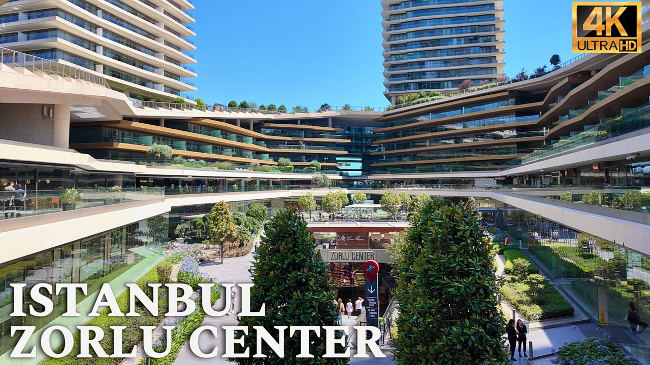 Zorlu Center Luxury Shopping Mall in Istanbul Walking Tour Türkiye |4K