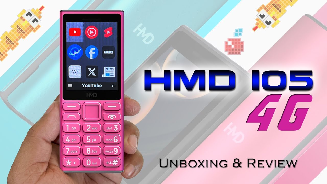 HMD 105 4G Keypad Phone Unboxing and Review with UPI, Multimedia under ₹2199/-