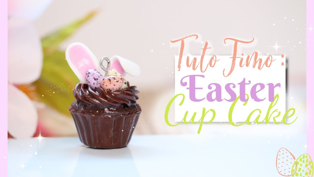 // Tuto Fimo : Cup cake de Pâques \\ polymer clay tutorial - Easter Cup Cake