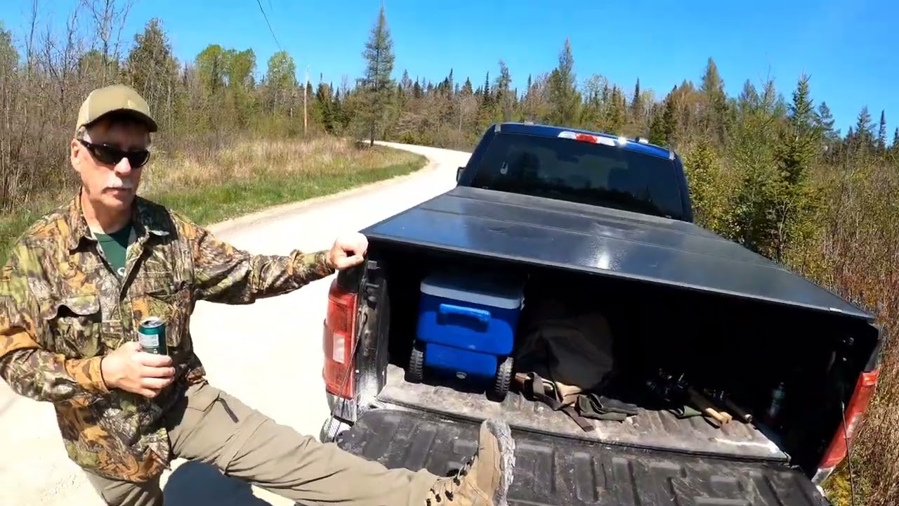 Trout fishing with my cousin on Manitoulin Island .