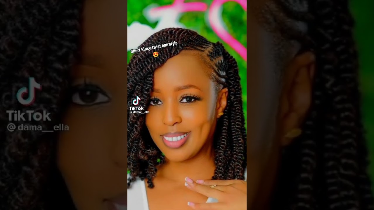 short kinky twist hairstyles!🥰