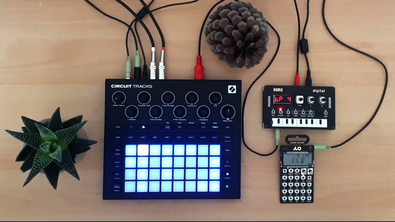 First jam with Circuit Tracks, Korg NTS-1 and PO-33 K.O!