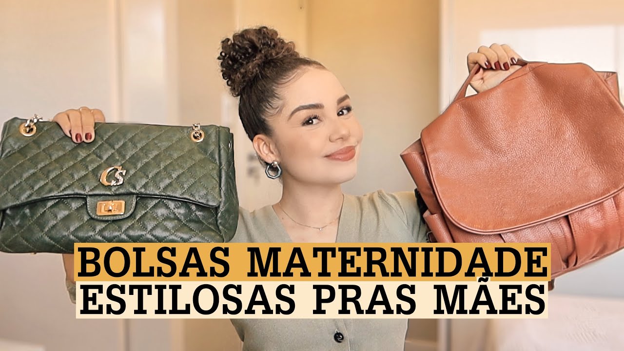 Minhas bolsas maternidade estilosas e pr&aacute;ticas + dicas pra mam&atilde;es 👜🤰🏻