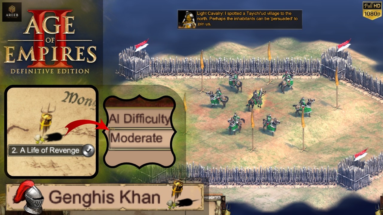 Age of Empires 2 – Genghis Khan Mission 2: A Life of Revenge | Moderate Walkthrough