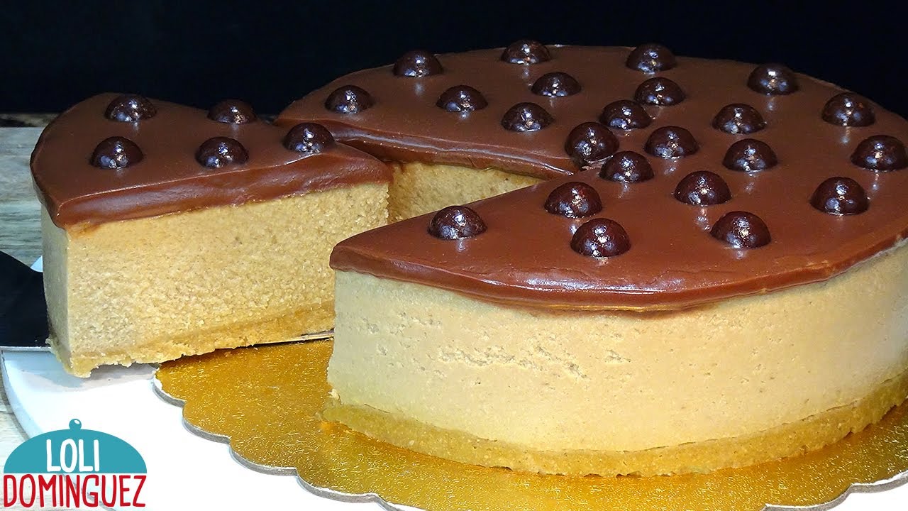 TARTA DE CAFÉ Y CHOCOLATE, FÁCIL Y SIN HORNO. Loli Domínguez - Recetas paso a paso, tutorial.