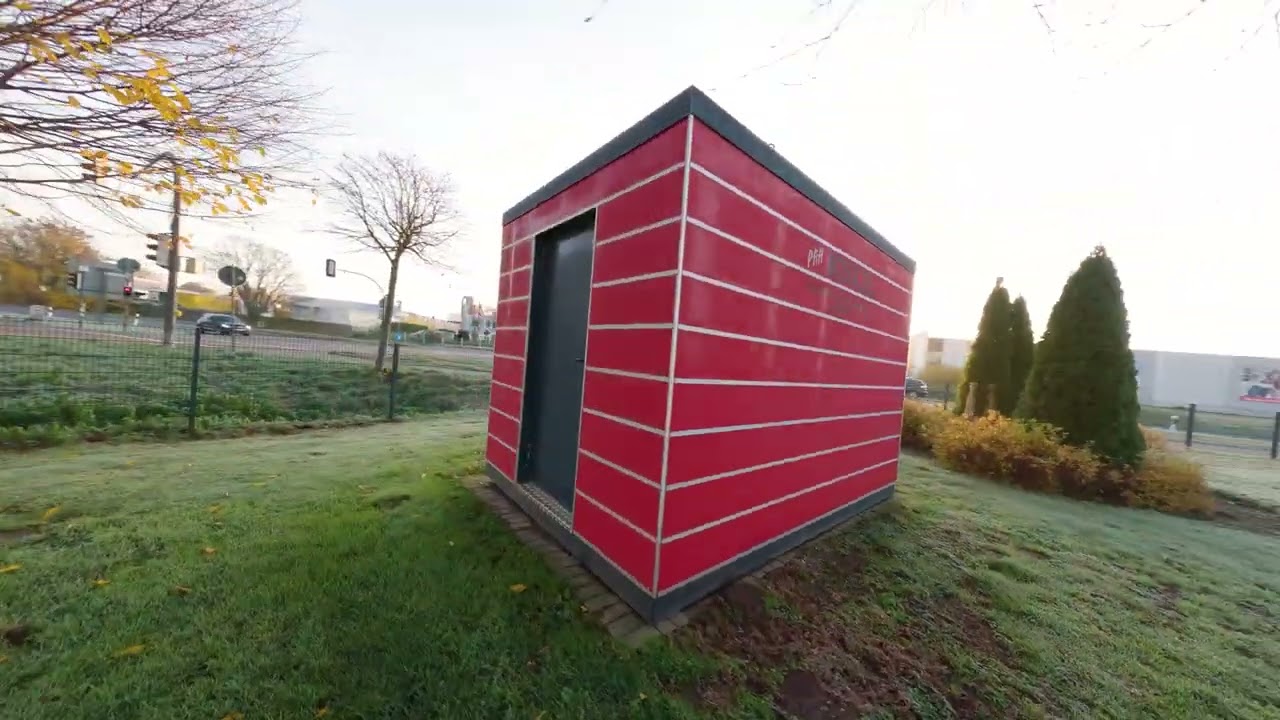 Atemberaubender Drohnenflug: Carports mit Pfiff Ausstellung