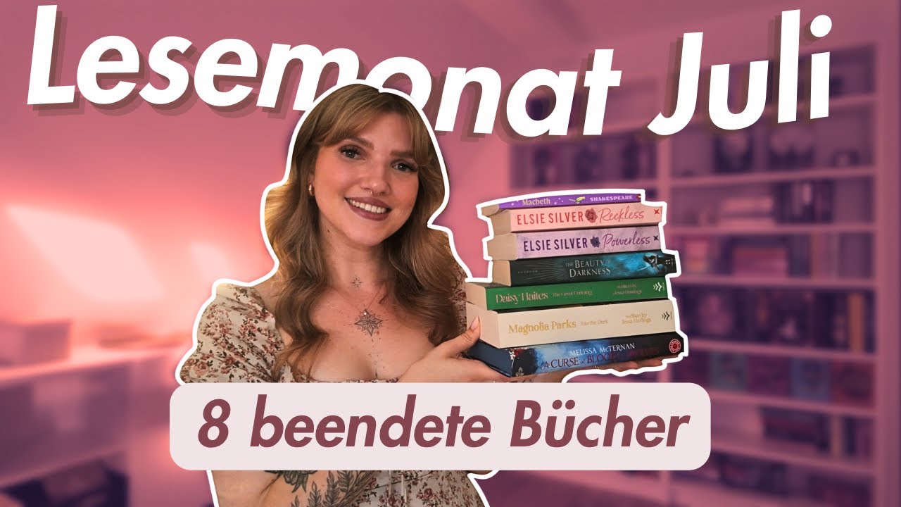 Lesemonat Juli | Alle Bücher, die ich Juli beendet habe mit Cowboy-Romance und einem Romantasy-Flop