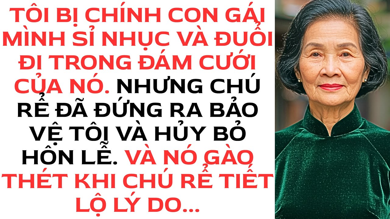 Con gái tôi đuổi tôi ra khỏi đám cưới của nó, nhưng khi chú rể đứng dậy, anh ta đã…