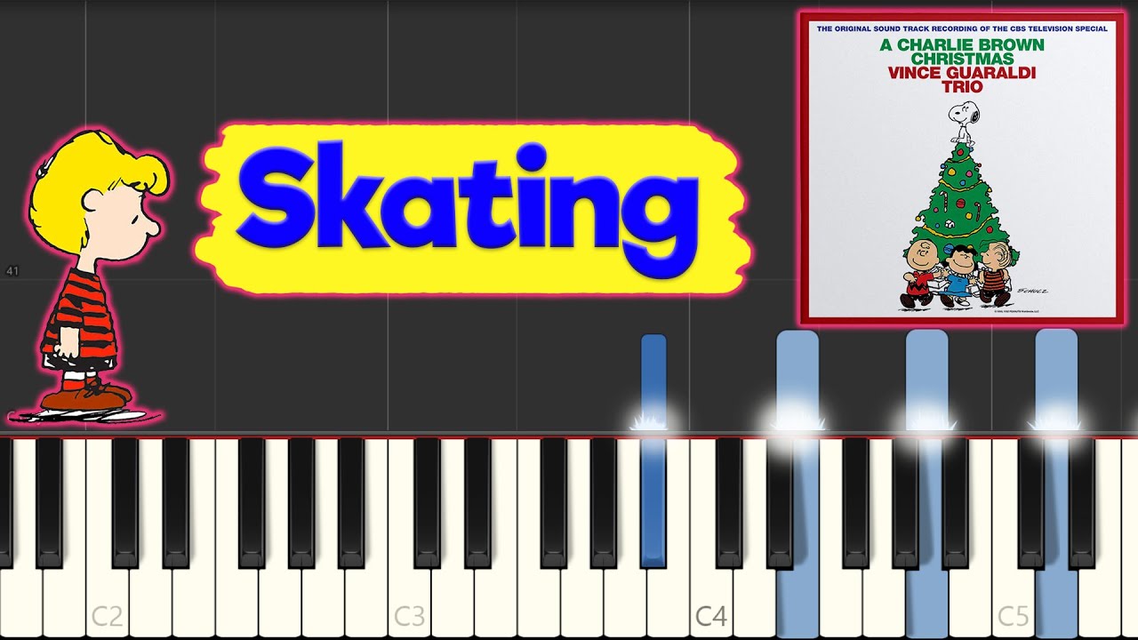 Vince Guaraldi - Skating - Jazz Piano Tutorial (with improvisation)