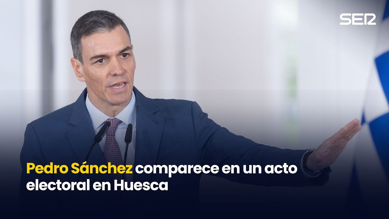 🔴 DIRECTO | Pedro Sánchez comparece en un acto electoral en Huesca (25/01/2026)