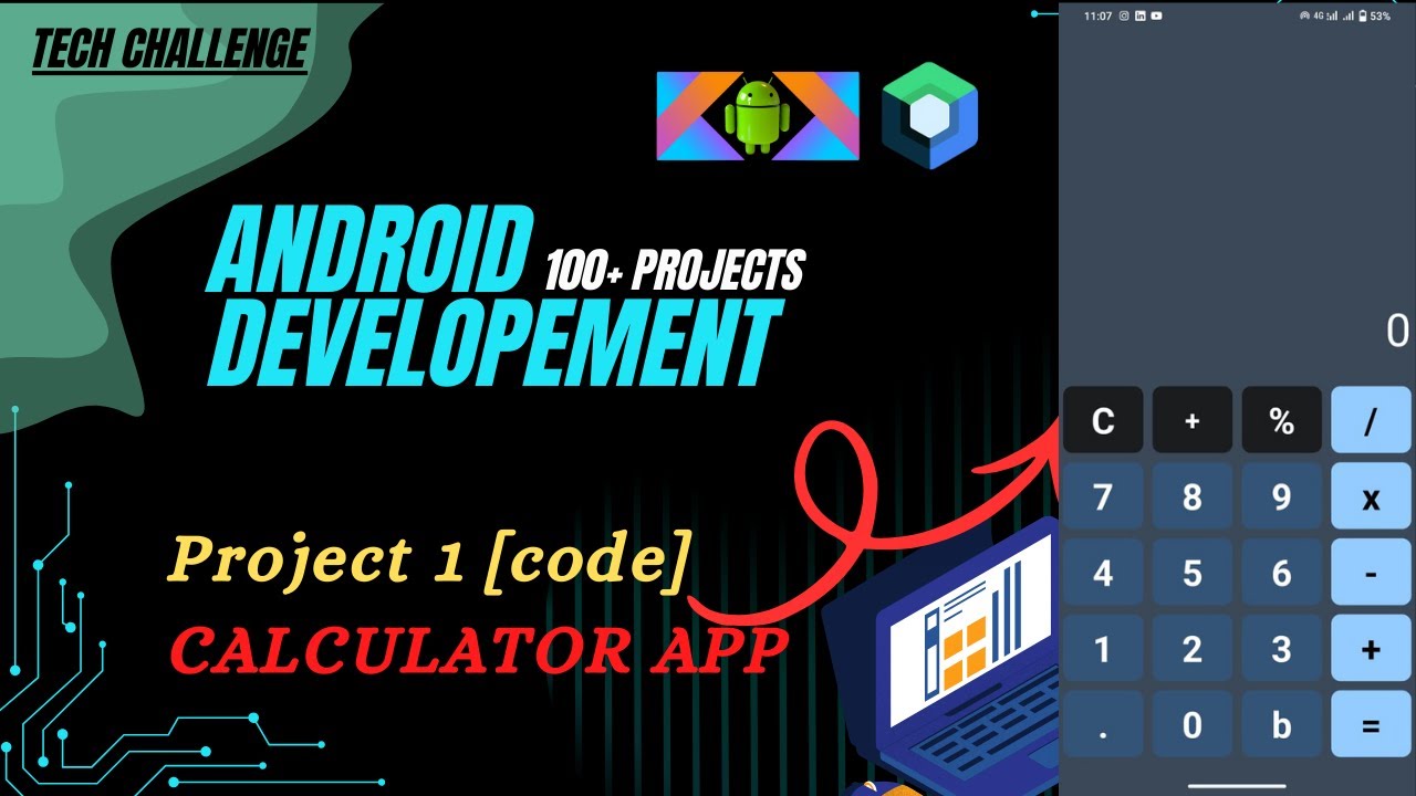 📱 Kotlin Calculator App Tutorial - Build Android Calculator in Kotlin | Tech Challenge