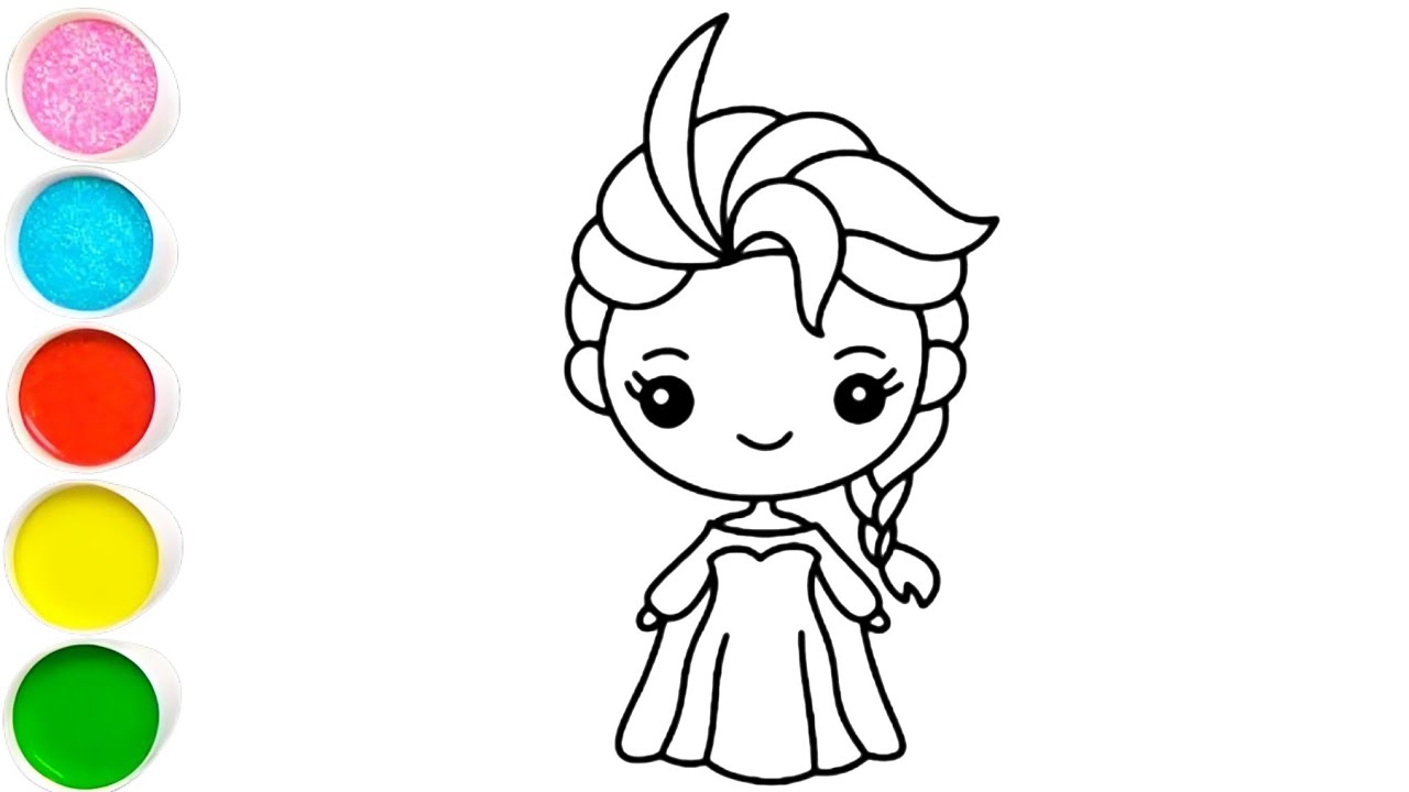 Disney drawing painting and colouring book for kids and toddlers 