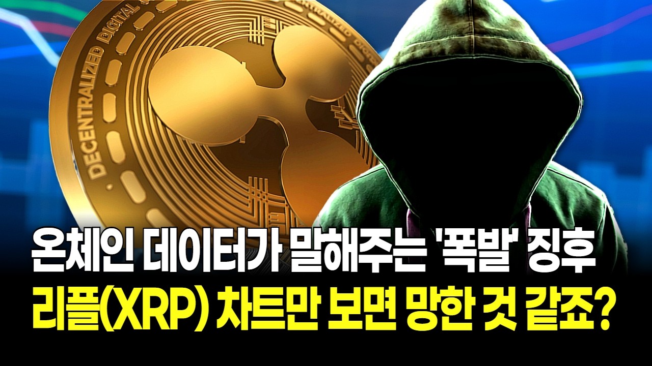차트만 보면 망한 것 같죠? 온체인 데이터가 말해주는 리플(XRP) 폭발 직전의 징후들