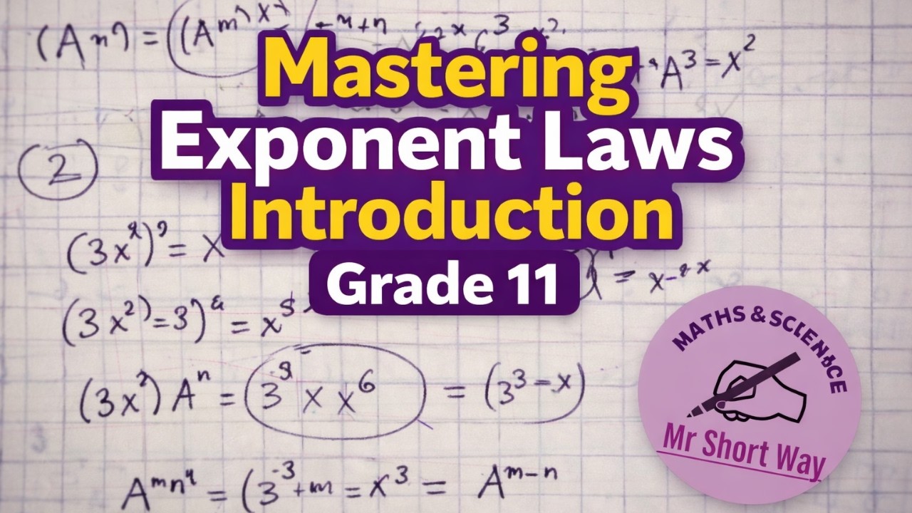 Mathematics Exponent Laws Grade 11 Introduction ( lesson1)