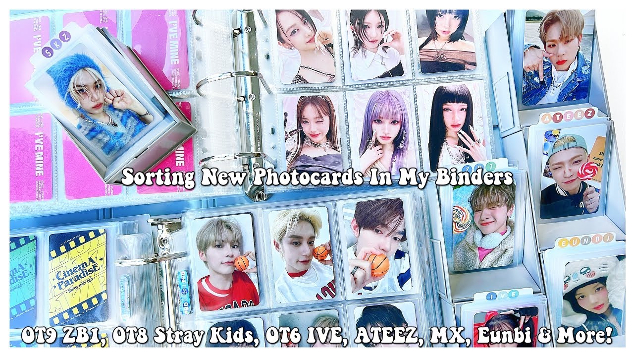 Sorting 200+ Photocards 86 ✰ OT9 ZB1, OT8 Stray Kids, OT6 IVE, ATEEZ, MX, P1Harmony, Eunbi & More!