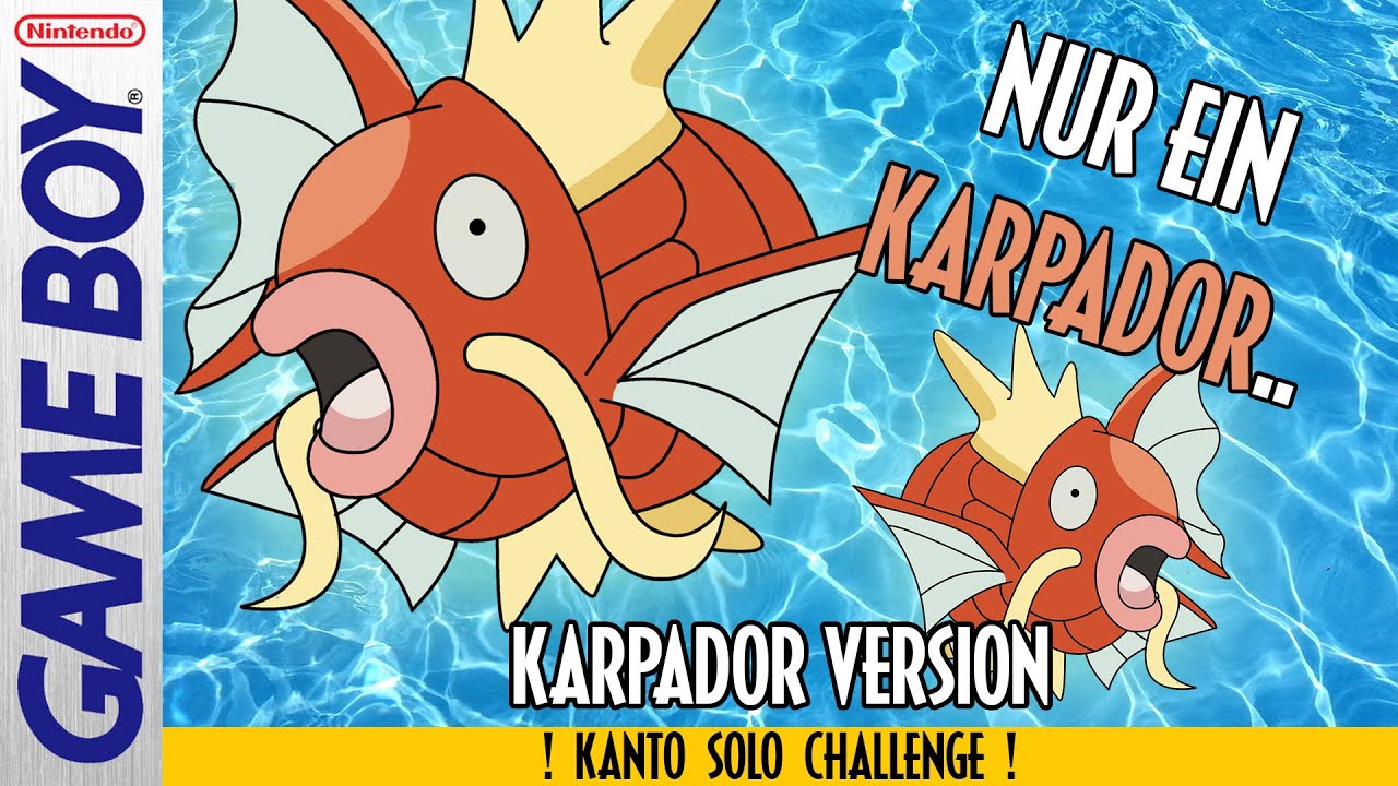 Kann man NUR mit KARPADOR Pokemon Blau & Rot durchspielen?