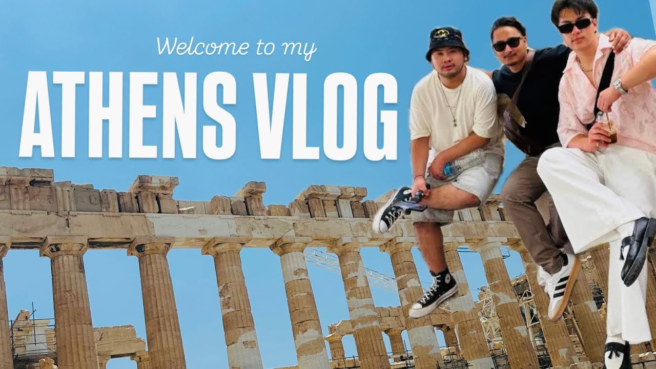 Meet with brother after long time#greece #acropolis 🏛️#exploreathens 