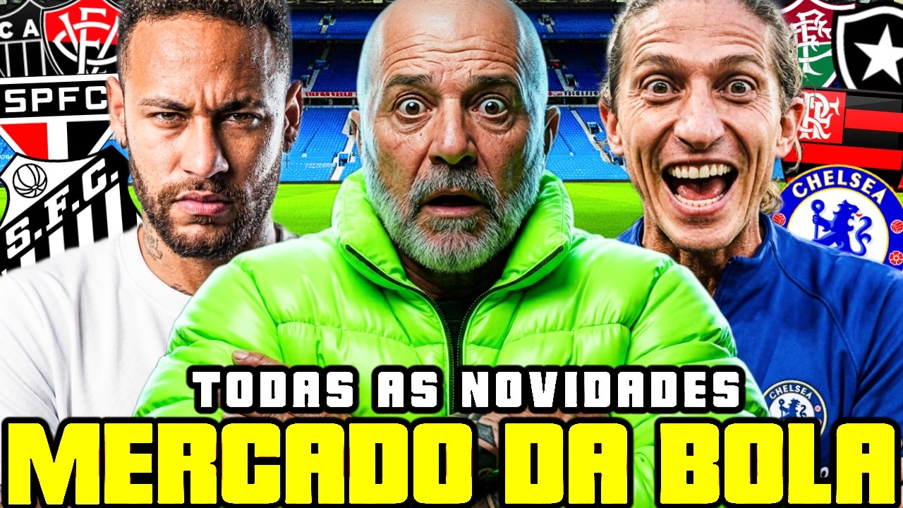 TRETA NO SANTOS! SAMPAOLI NA SELEÇÃO E FILIPE LUÍS DE TIME NOVO?| MERCADO DA BOLA