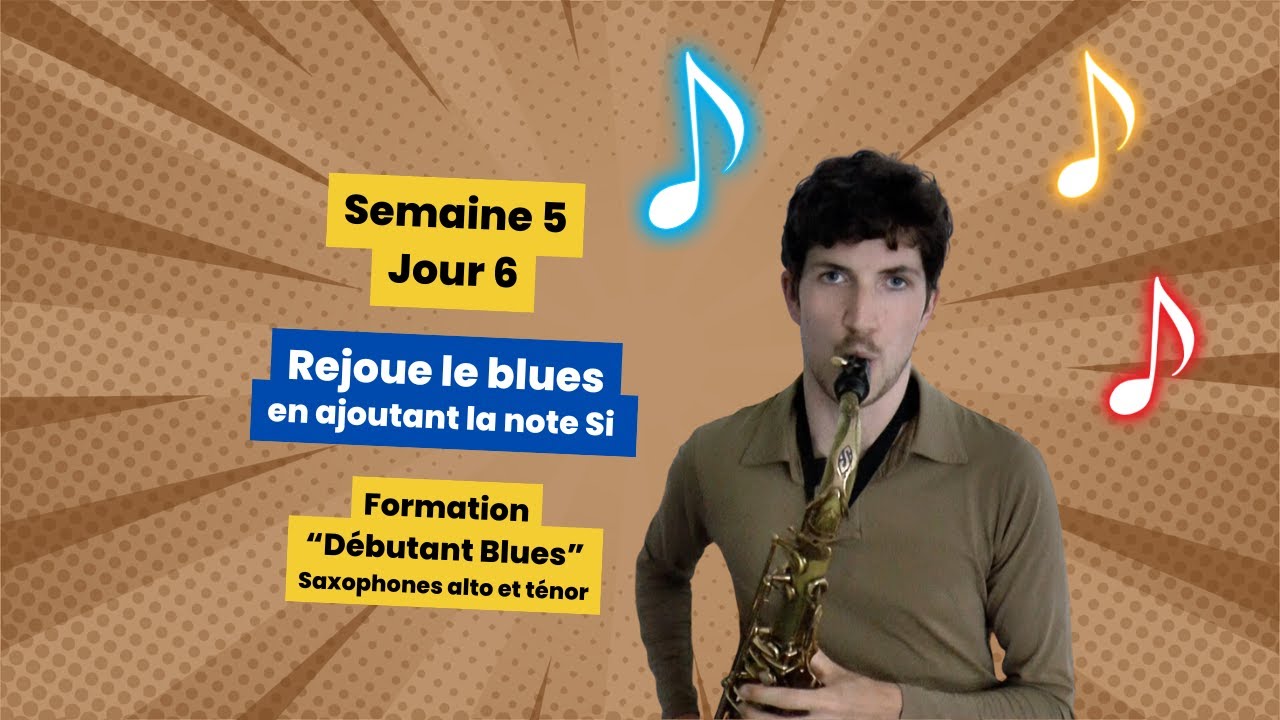 Rejoue le blues avec la note Si et le détaché - S5J6 - Formation gratuite 
