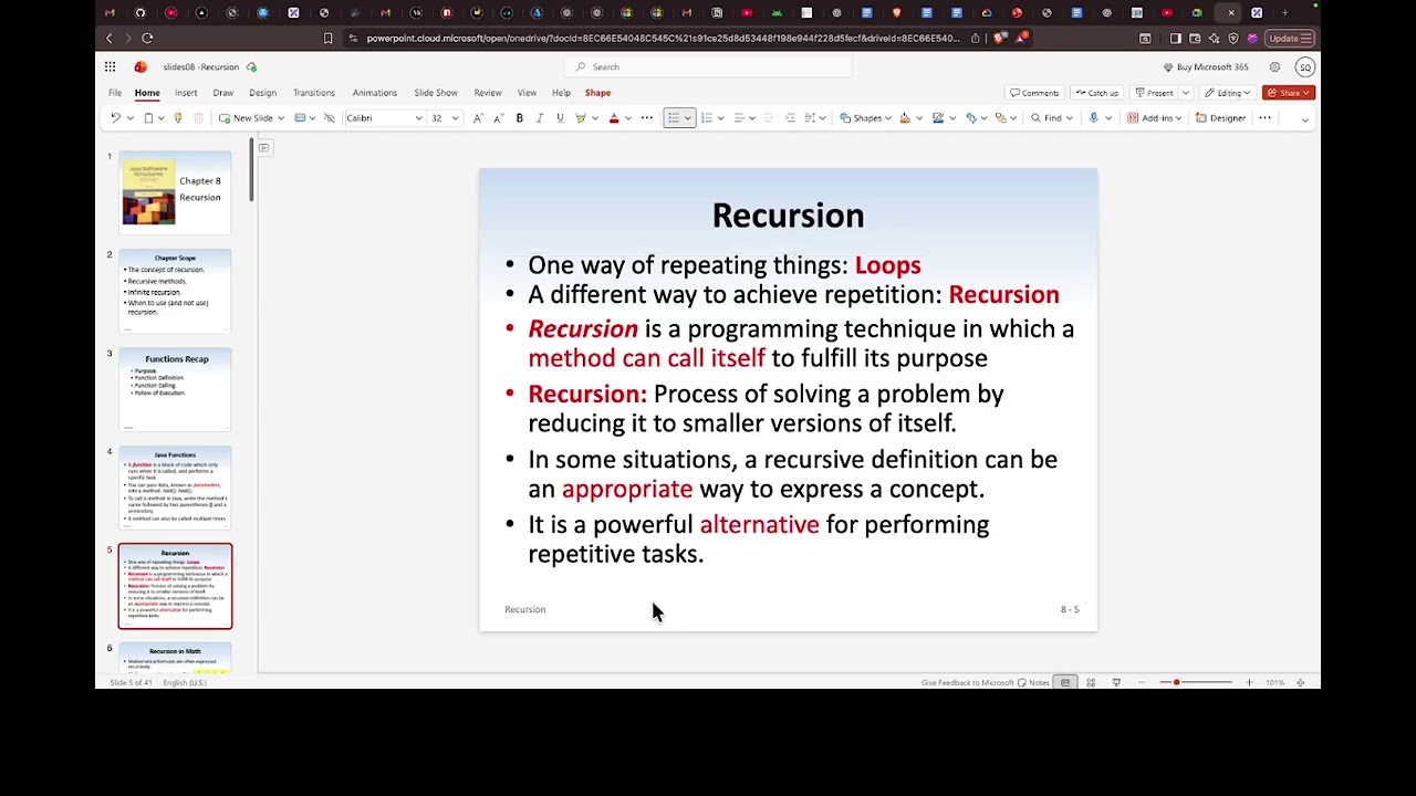 Data Structure Revision – Chapter 8: Recursion