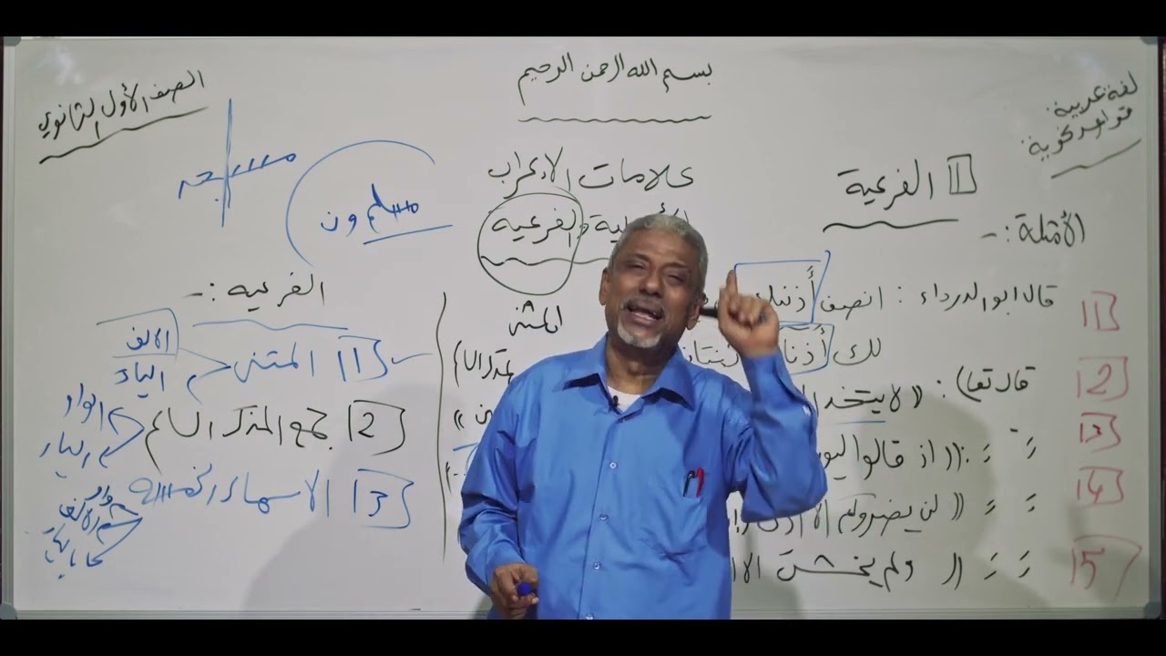 لغة عربية | علامات الاعراب الاصلية والفرعية 2 | أول ثانوي