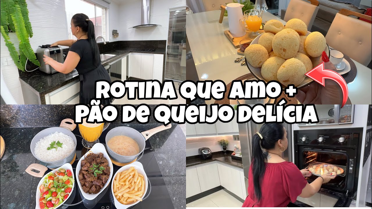 UM DIA DE ROTINA / ALMOÇO/ PÃO DE QUEIJO DELICIOSO PARA O LANCHE DA TARDE 😋