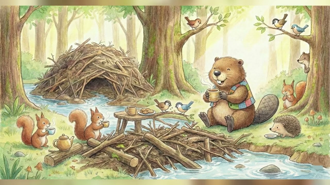 Poučna Priča o Trudu - Dabar Dabrić Ne Odustaje💕🦫🐾