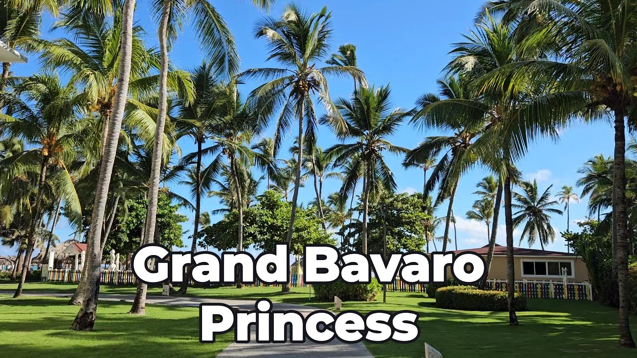 Walking Around Grand Bavaro Princess Hotel 🌴 | Punta Cana Resort Tour
