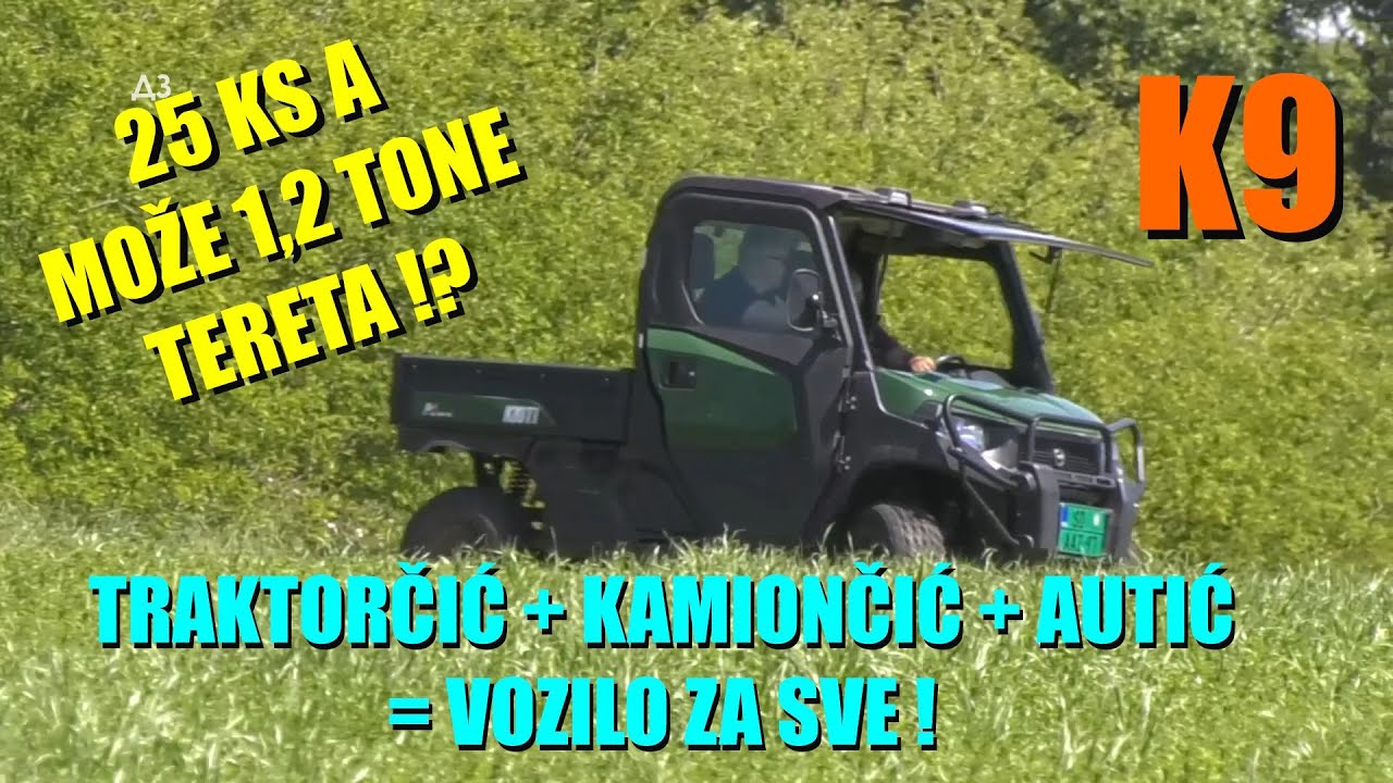 TRAKTOR - KAMION - AUTO - sve u jednoj mašini NOVA KATEGORIJA traktora koja TREBA SVAKOM - K9 Kioti!