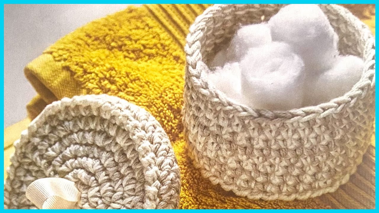 How to Crochet Basket with Lid | Beginner friendly