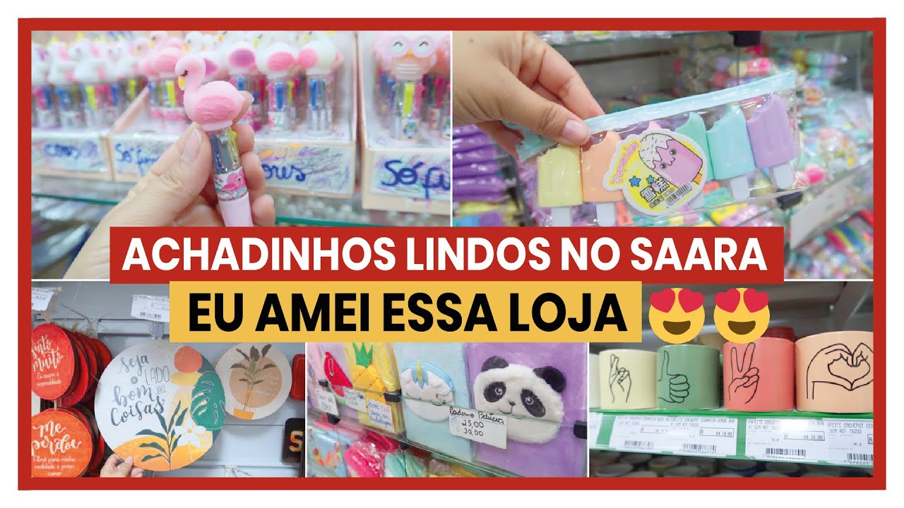 Achadinhos lindos no Saara - Papelaria e decoração para o lar | Fernanda Louzada #achadinhos