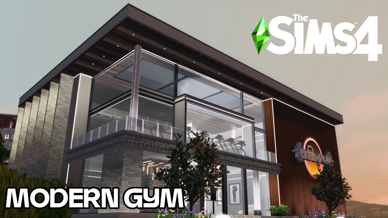 Modern Gym | The Sims 4 Stop Motion Build I CC