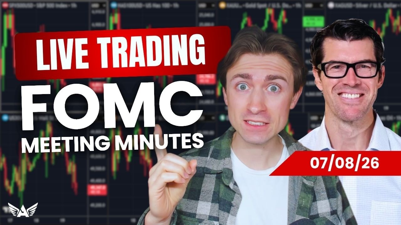 LIVE Trading FOMC Meeting Minutes Gold, Nasdaq, Forex | A1 Trading Show