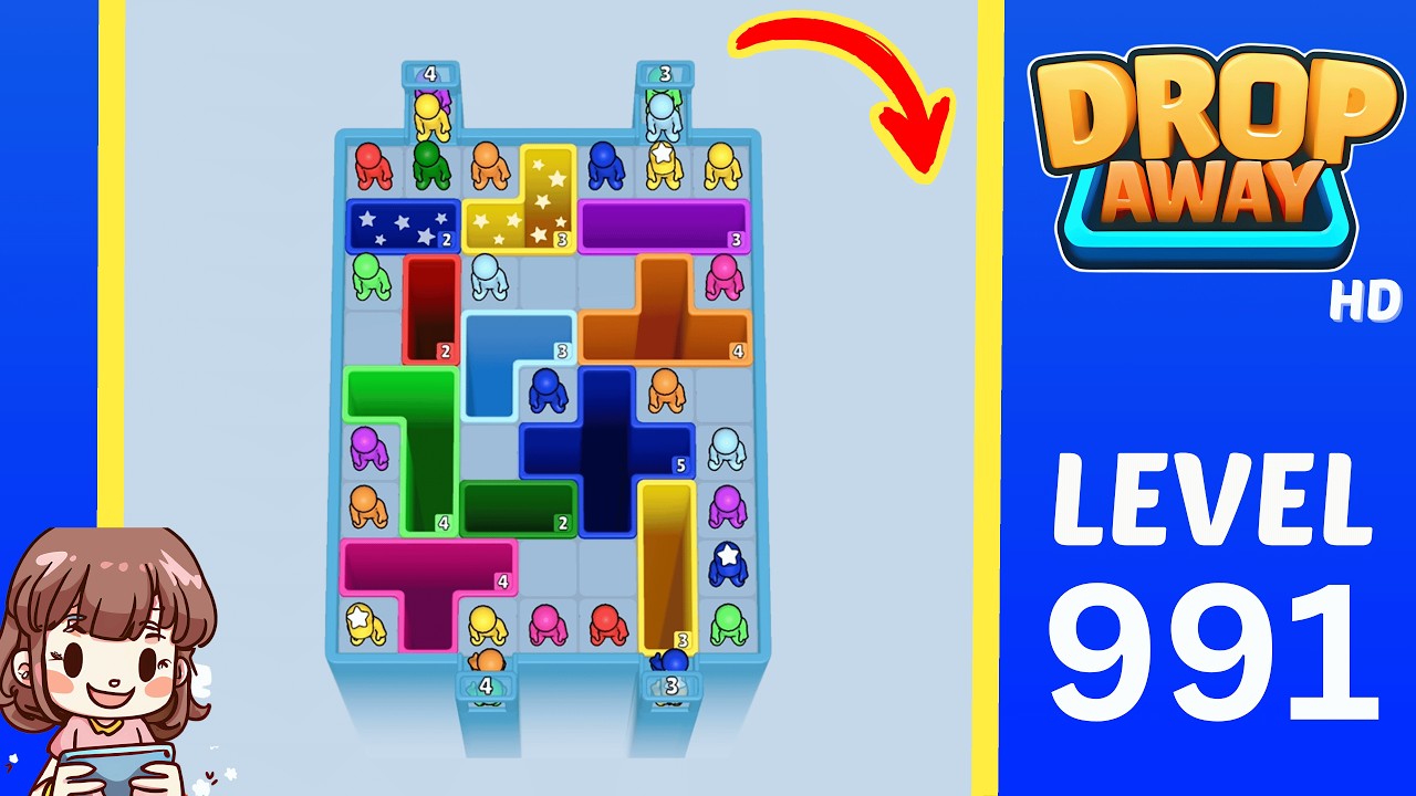 Drop Away Level 991 Solution Walkthrough