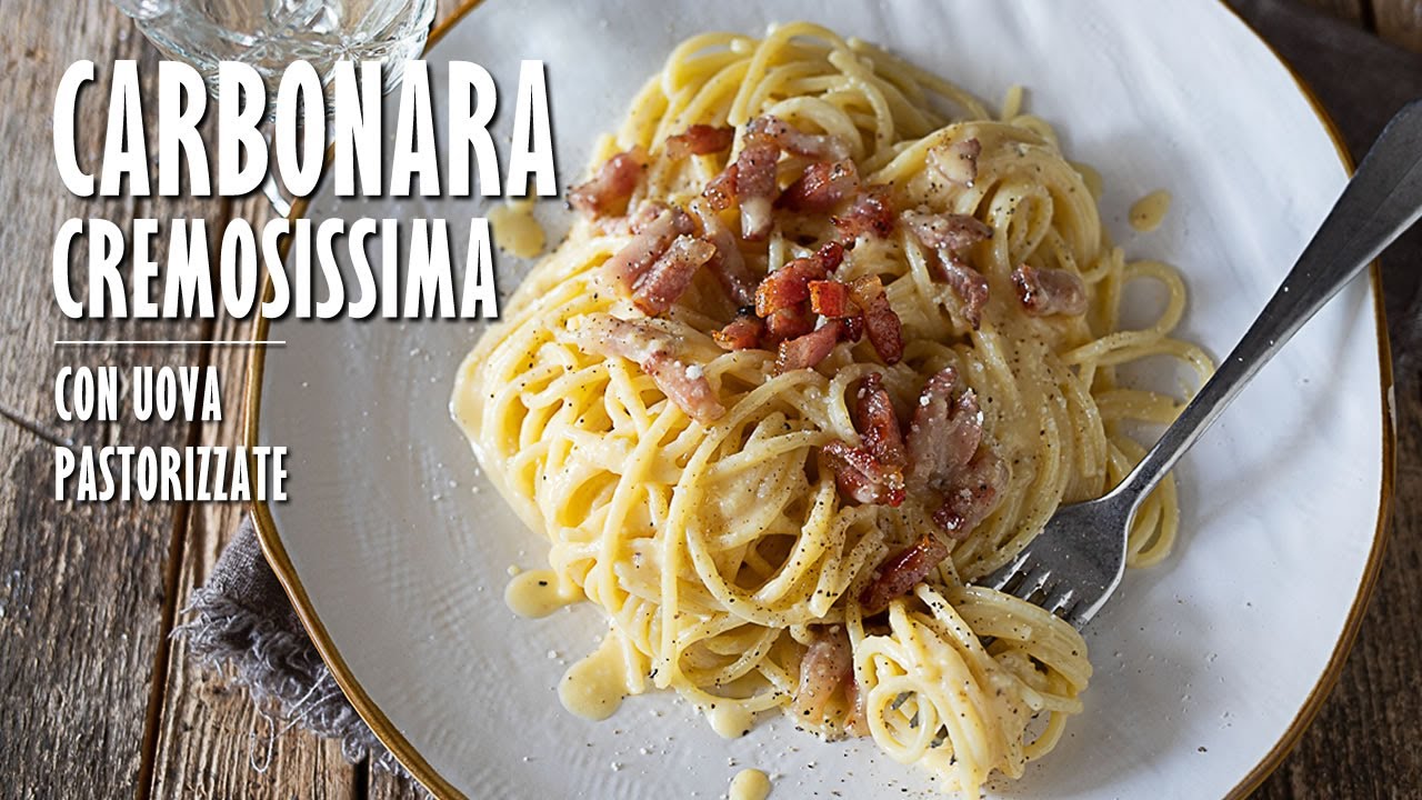 CARBONARA (con UOVA PASTORIZZATE) Mai provata COSI' CREMOSA!! | Marianna Pascarella