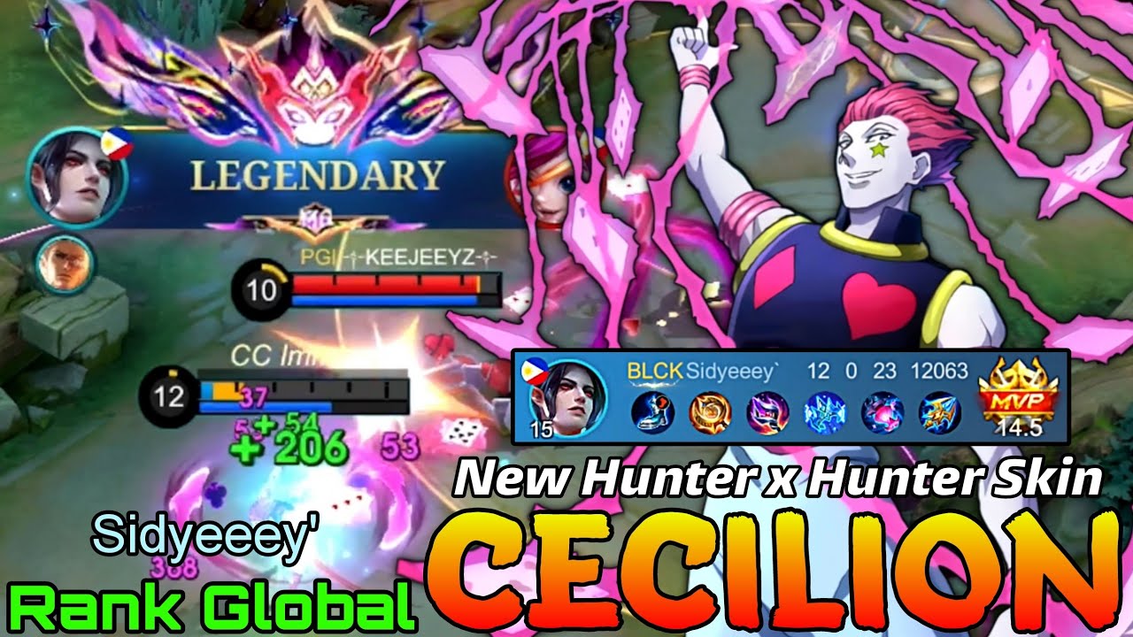 Hisoka x Cecilion New Hunter x Hunter Skin Gameplay - Top Global Cecilion by Sidyeeey' - MLBB