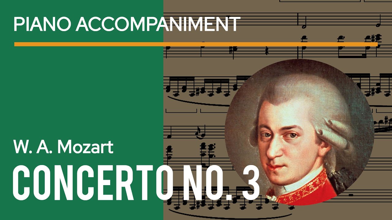 Mozart - 1st mov. Allegro Violin Concerto no. 3 in G Major K216 Piano Accompaniment | play along
