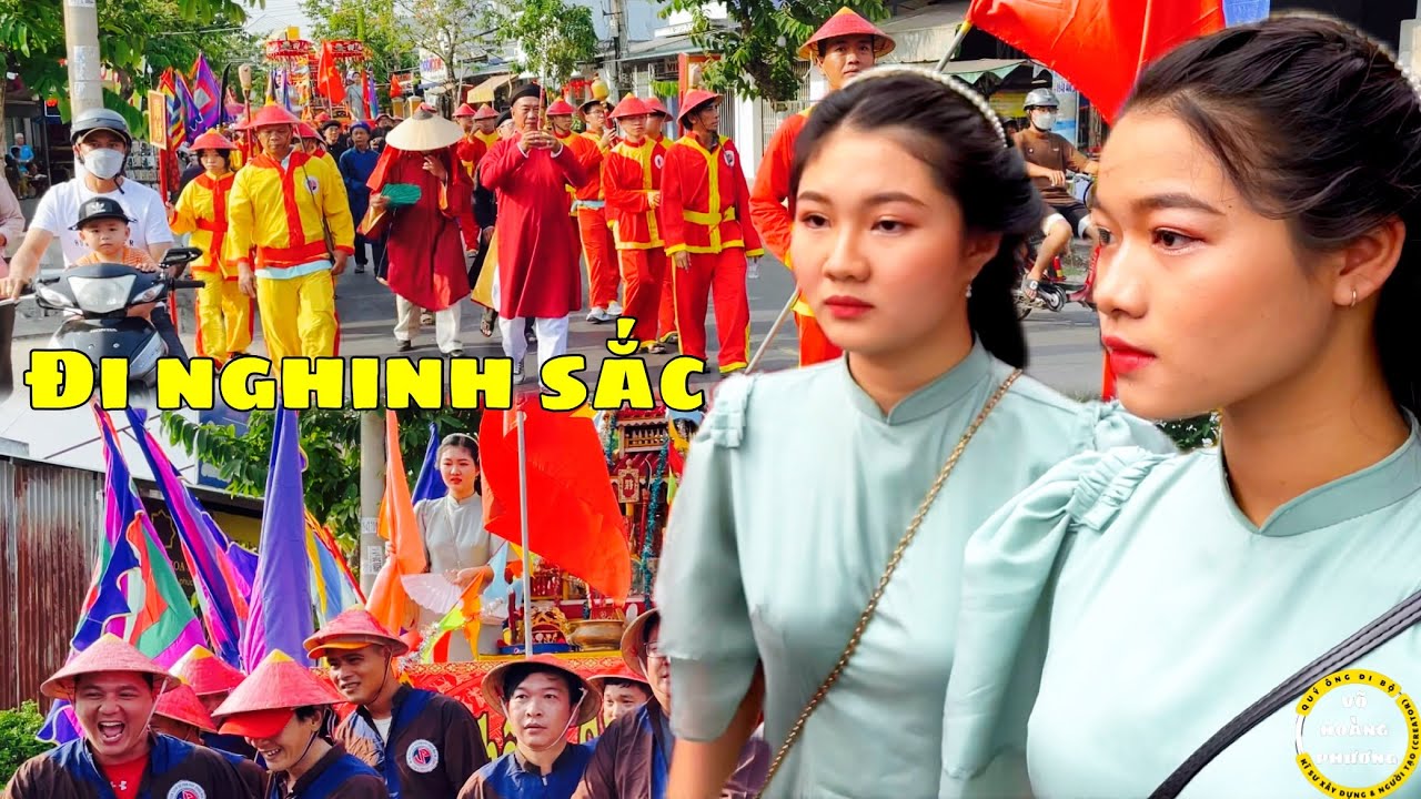 Lễ đưa sắc & thần dạo phố - chợ thủ thừa trong lễ cầu an đình vĩnh phong