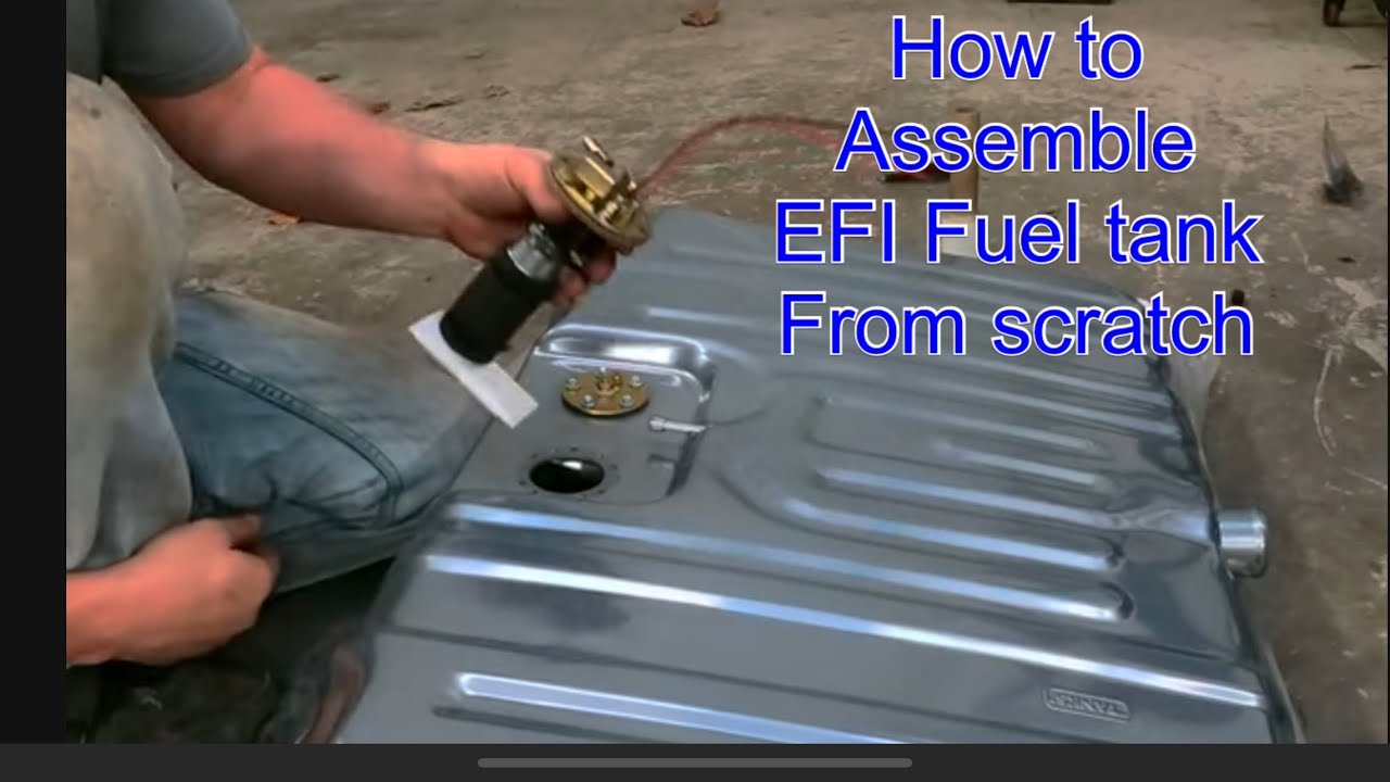 LS swap Chevelle assembling EFI fuel tank
