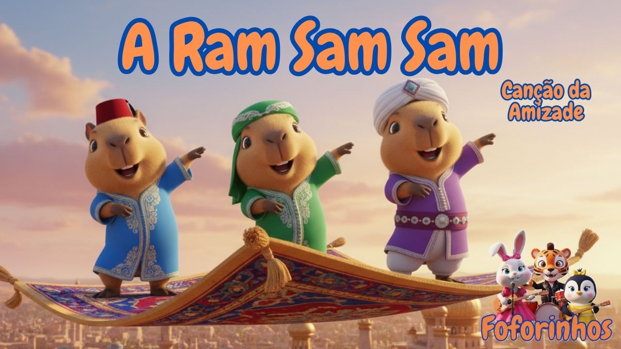 A Ram Sam Sam - Versão Fofa e Animada para Crianças | Os Foforinhos