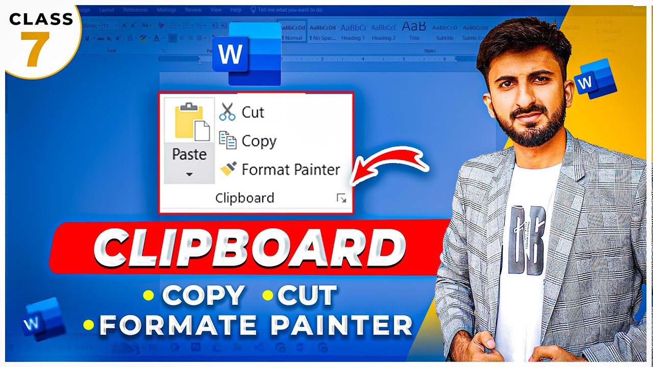 MS Word Clipboard Class  Copy, Cut, Paste formate painter – Zeeshan Mahdi
