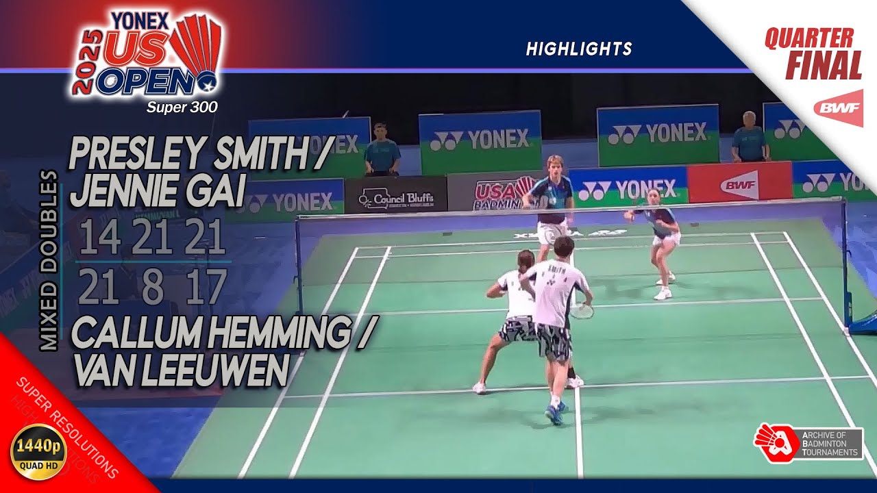Callum Hemming / Estelle Van Leeuwen vs Presley Smith / Jennie Gai | US Open 2025 | QF XD Highlights