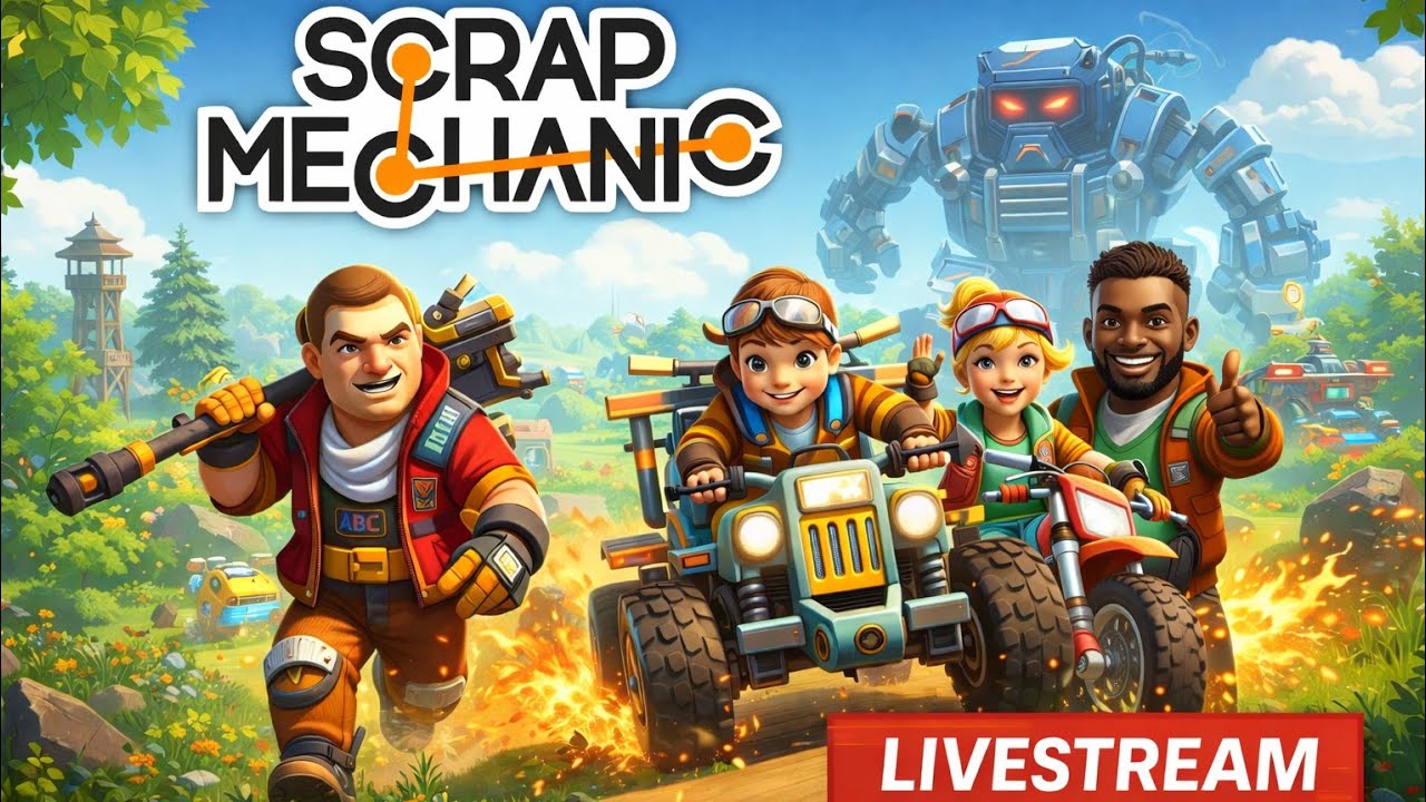 Cu oameni de pe discord Scrap Mechanic / LIVESTREAM