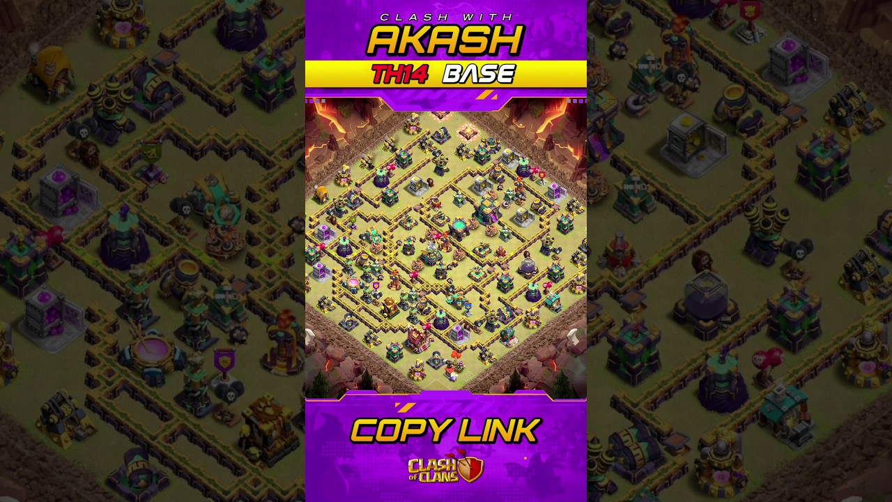 Only 1 Star TH14 War Base 2025 Anti 2 Star Anti Zap Witches Anti Electro Dragon Clash of Clans 🔥