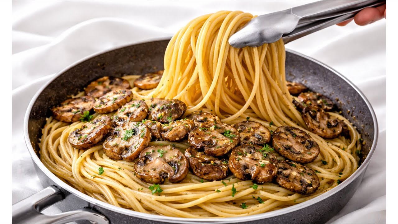 You’ll Love This Mushroom Spaghetti More Than Meat😋🍝