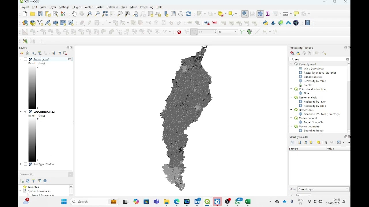 Water #1- Reclassify raster to create Curve Number (CN) using QGIS | Step-by-Step Tutorial