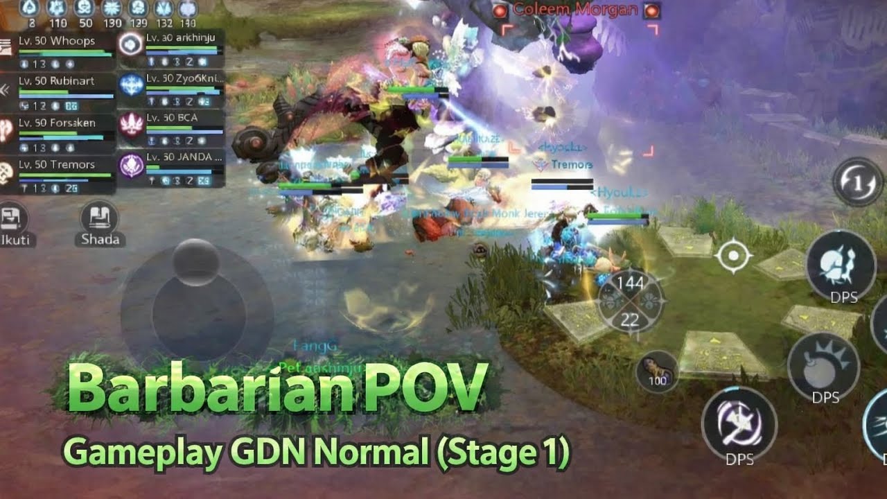 [GAMEPLAY] GDN Normal STAGE 1 RAWA MORGAN (Barbarian POV) ~ DRAGON NEST M CLASSIC