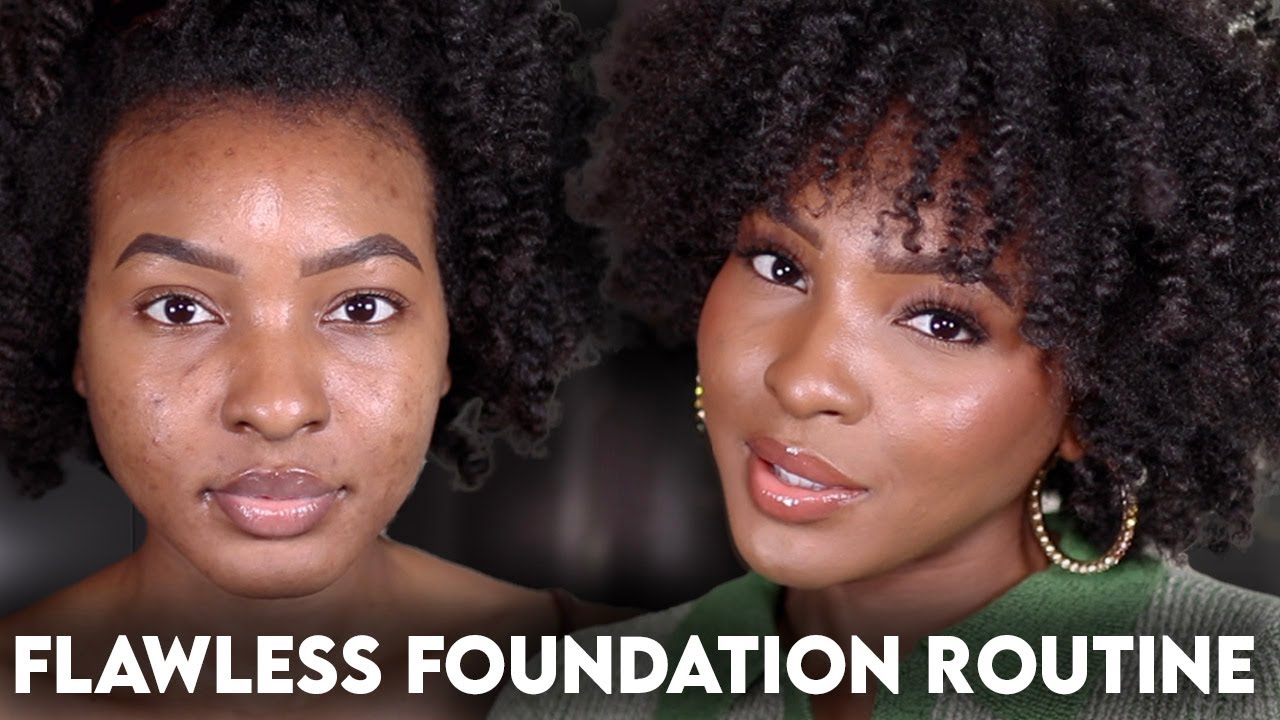 FLAWLESS FOUNDATION ROUTINE FOR DARK SPOTS FT. SEPHORA BEST SKIN EVER FOUNDATION | KENSTHETIC