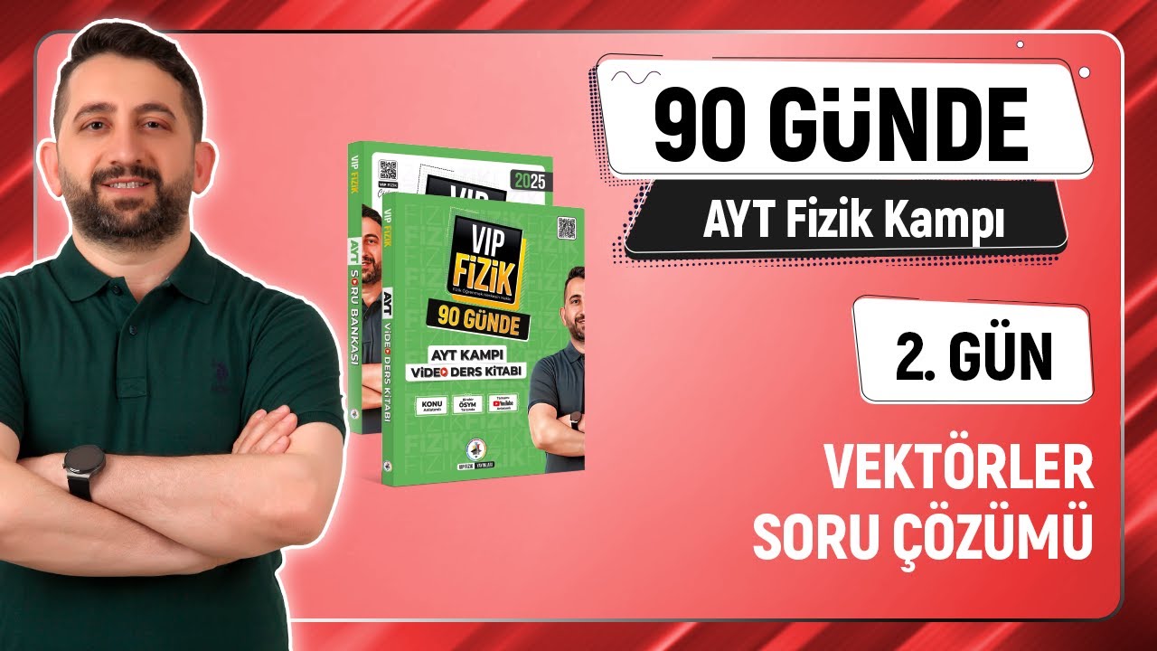 Vektörler konu soru çözümü | 2.Gün | 2025 AYT Fizik kampı